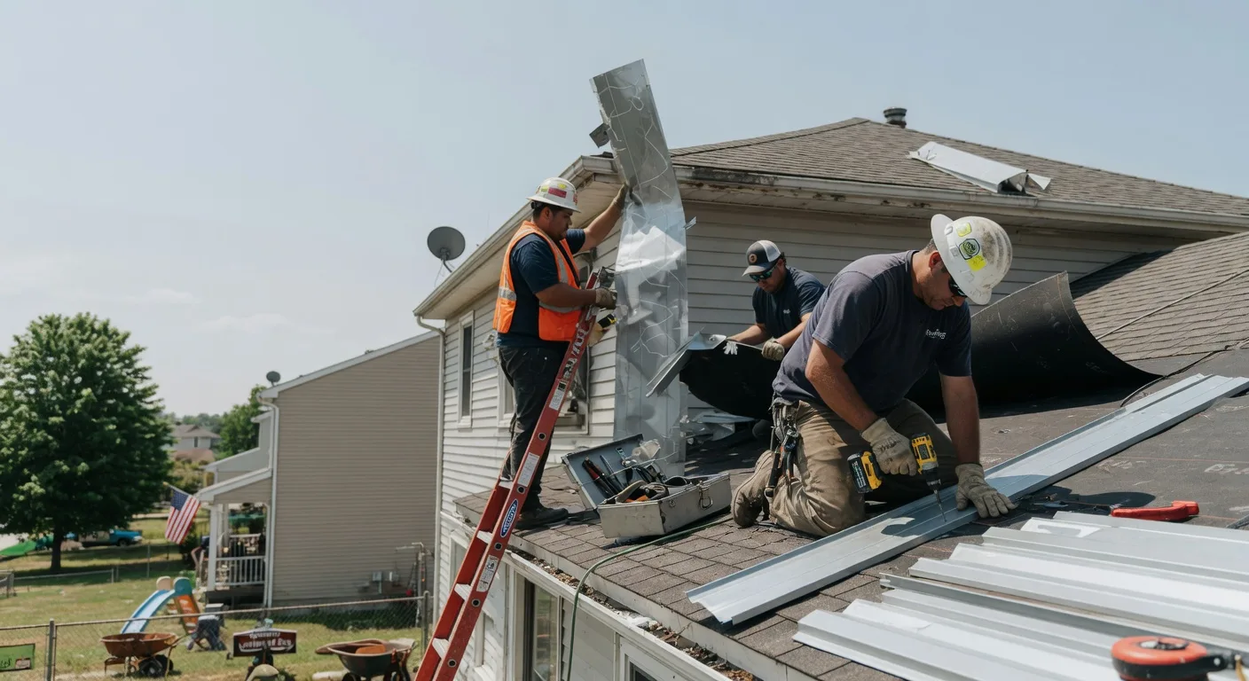 Storm Damage Metal Roof Repair in Woodland, AL